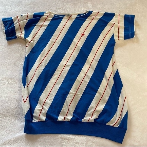 Vintage Chesterfield Striped Scoop Neck Top Size Medium - Picture 6 of 13